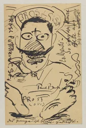 Lovis Corinth an Elly Strathmann: Postkarte, Poststempel 23. Februar