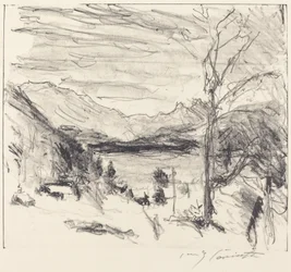 Walchensee im Nebel, 1920
