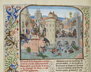 Niederlage der Jacquerie am 9. Juni 1358, ca. 1470-1475