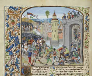 Die Schlacht von Caen im Jahr 1346