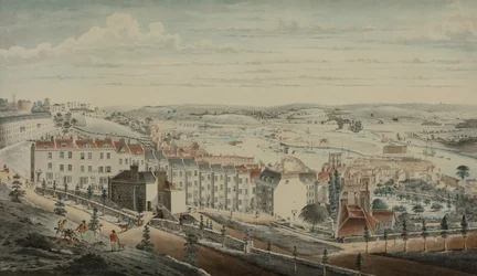 Ansicht von Granby Hill, Clifton, vom Westen