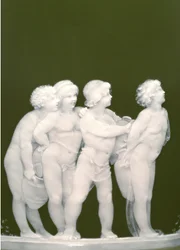 Detail von einem Paar Vasen, 