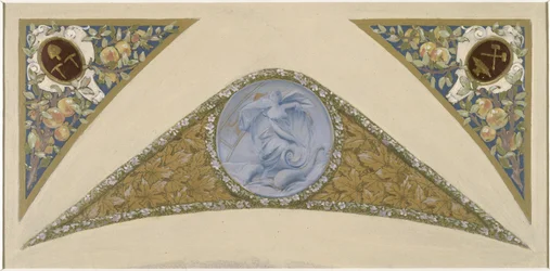 Skizze für die Festtreppe im Pariser Rathaus: Poisson, zwischen 1888 und 1898