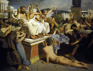 Pheidippides überbringt die Siegesnachricht nach der Schlacht bei Marathon