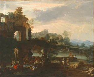 Capriccio mit dem Farnese-Herkules