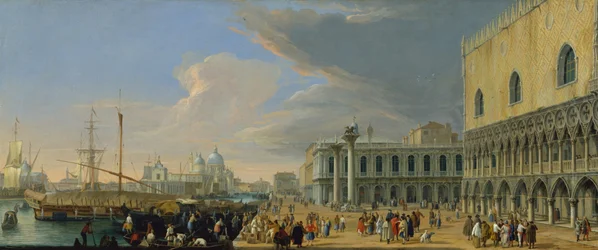 Der Molo, Venedig, Blick nach Westen, um 1709