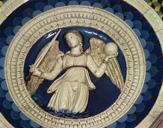 Gerechtigkeit, Rundbild vom Grab des Kardinals von Portugal, 1460er Jahre