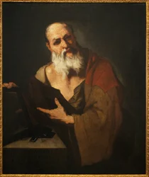 Platon (424-348 v. Chr.). Gemälde von Luca Giordano (1634-1705), Öl auf Leinwand