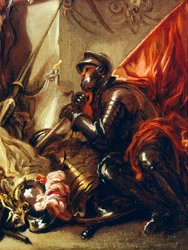 Soldat mit Banner (Detail)