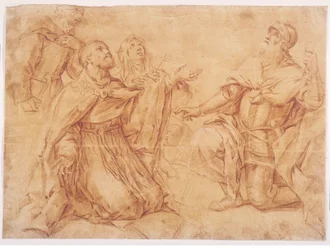 Die Heiligen Augustinus, Nikolaus von Tolentino, Teresa und Wilhelm
