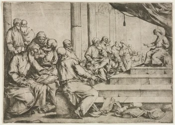 Der junge Christus lehrt im Tempel