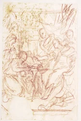 Volumnia und Veturia vor Coriolanus