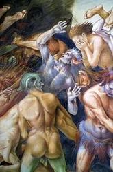 Verdammte in der Hölle, aus dem Freskenzyklus Jüngstes Gericht