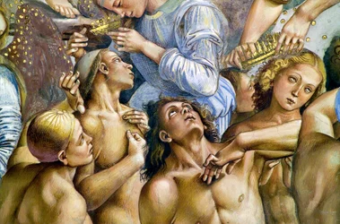 Auserwählte, aus dem Freskenzyklus des Jüngsten Gerichts