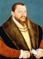 Porträt von Herzog August von Sachsen