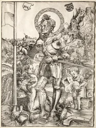 Heiliger Georg stehend