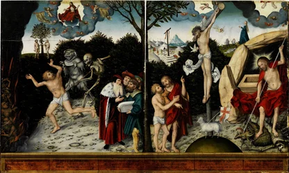 Allegorie von Gesetz und Gnade, nach 1529