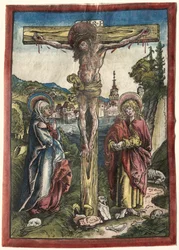 Christus am Kreuz zwischen der Jungfrau und dem Heiligen Johannes, 1503