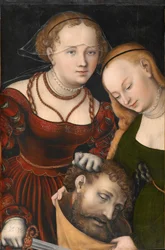 Judith mit dem Haupt des Holofernes und einer Dienerin