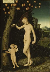 Venus mit Amor als Honigdieb