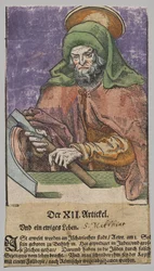 Matthias aus Christus, die Apostel und Paulus