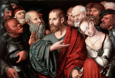 Christus und die Ehebrecherin, nach 1532
