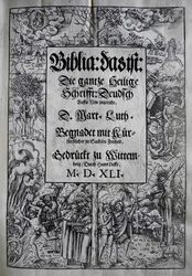 Umschlaggestaltung Biblia von Martin Luther, 1541