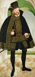 Porträt von Augustus, Kurfürst von Sachsen