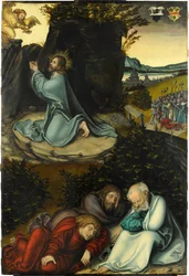 Die Agonie im Garten, von Lucas Cranach dem Älteren