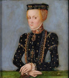 Porträt von Anna Jagiellon (1523-1596), Königin von Polen, um 1565