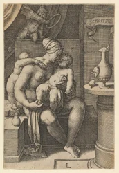 Nächstenliebe, aus der Serie Die sieben Tugenden, 1530