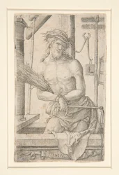 Christus als Schmerzensmann mit den Leidenswerkzeugen