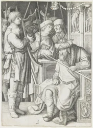David spielt die Harfe vor Saul, ca. 1508