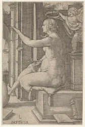 Gerechtigkeit, aus der Serie Die Tugenden, 1530