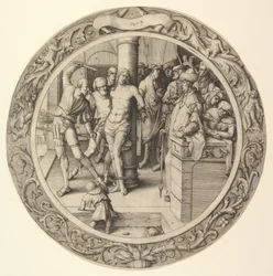Die Geißelung, aus der Kreisförmigen Passion, 1509