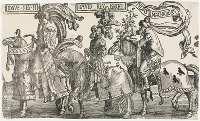 Die neun Helden: Josua, David, Judas Makkabäus, 1515-1517