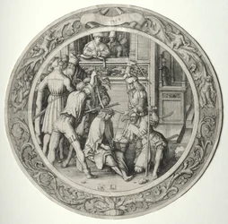 Die Runde Passion: Christus mit Dornen gekrönt