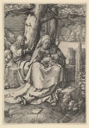 Die Jungfrau und das Kind mit zwei Engeln, 1523