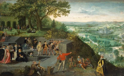 Kaiser Rudolf II. während einer Trinkkur