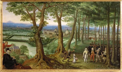 Kaiser Rudolf II. macht einen Spaziergang, um 1593