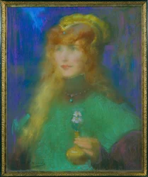 Prinzessin mit Orchideen