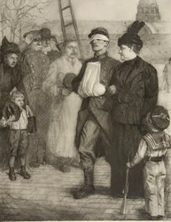 Begrüßung der Verwundeten