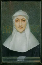 Schauspielerin Marguerite Moreno in Georges Rodenbachs Stück Der Schleier