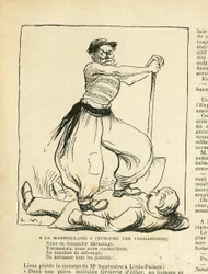 Illustration in Le Rire, 08/08/08 - La Marseillaise (Gravur)