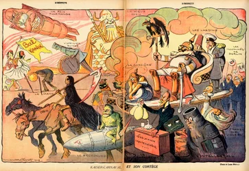 La Baionnette, Satirisch in Farben