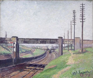 Wells Farm Eisenbahnbrücke, Acton