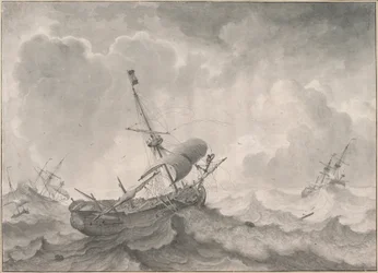 Schiffe auf stürmischer See