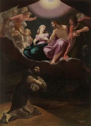 Der heilige Franziskus von Assisi in der Portiuncula