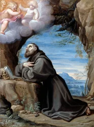Der heilige Franziskus in Meditation