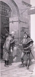John, ich konnte es nicht senden. Hier ist es wieder., Illustration aus Romeo und Julia